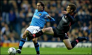 Charlton's Scott Parker tackles Eyal Berkovic