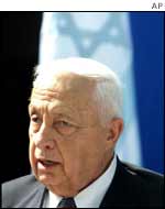 Israeli prime minister, Ariel Sharon