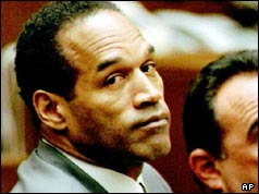 OJ Simpson during the murder trial