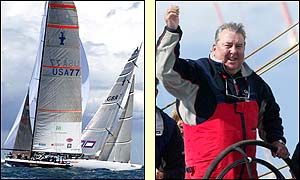 GBR Challenge suffer a decisive defeat to Stars and Stripes as Peter Harrison gives a final wave to the crowd