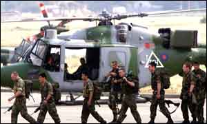 Nato peacekeepers in Macedonia