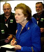 Former Prime Minister Margaret Thatcher