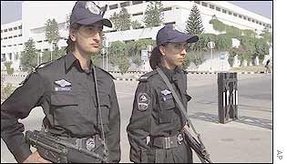 Anti-terrorist squad on duty in Islamabad