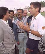 John Barclay during his tiem as England tour manager in Pakistan, 1996