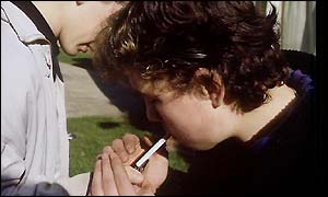 Pupils smoking