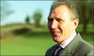 Former FA technical director Howard Wilkinson at the Burton site in February 2001