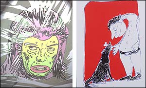 Secret Postcard exhibition 