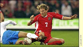 Wales midfielder Robbie Savage