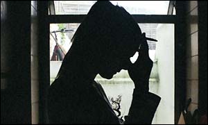 Silhouette of a woman