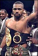 Undisputed light heavyweight champion Roy Jones