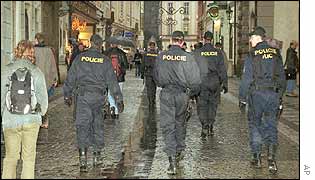 Police in Prague