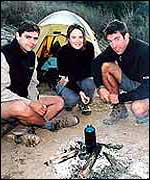 From left, Dave Thompson, Louise Hoole, James Tremayne