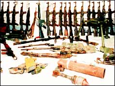 IRA arms cache found by Irish police in 1994