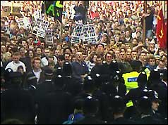 Poll tax demonstration, London, April 1990