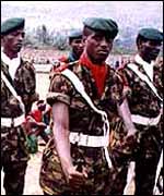 Burundian army soldiers