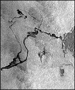 Satellite image of slick (Esa)