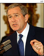 US President George W Bush