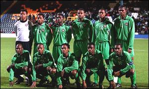 Nigeria played a mostly home-based team