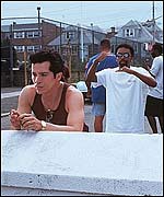 Lee on the set of Summer Of Sam