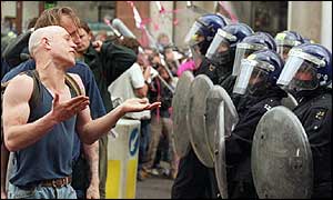 Anti-capitalist protest in London