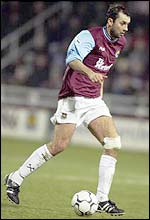 West Ham midfielder Don Hutchison