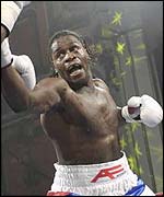 Britain's Audley Harrison on his way to his victory against Wade Lewis