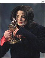 Jackson with his Bambi award
