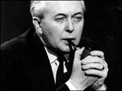 Harold Wilson with pipe - March 1966