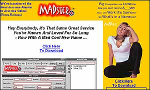 The homepage of Madster