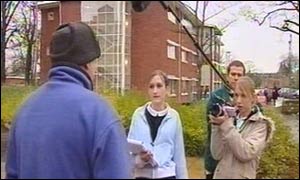 The youngsters filmed around Wrexham