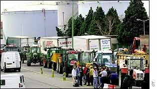 French truck blockade, Sept, 2000