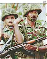 Bangladeshi soldiers in Dhaka