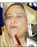 Opposition leader Sheikh Hasina