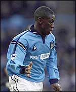 Shaun Wright-Phillips was sent off for Manchester City