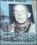 Iain Hook's identity card