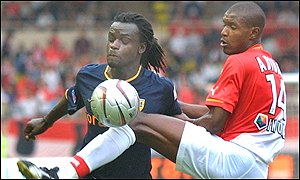 Ferdinand Coly in action against Monaco