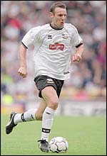 Derby's Scottish midfielder Craig Burley has returned to action