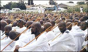 Members of the Vapostori sect in Harare