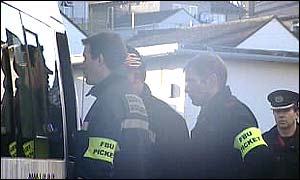 Firefighters at Plymstock picket line