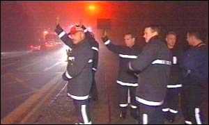 Picketing firefighters