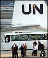 UN weapons inspectors arrive at Saddam Airport in Baghdad