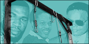 Marvin Joseph and Mellanson Harris, who are on Death Row for killing four tourists in Antigua, and Dole Chadee, executed in Trinidad in 1999