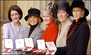 From left: Debbie Knox, Fiona MacDonald, Rhona Martin, Margaret Morton and Janice Rankin