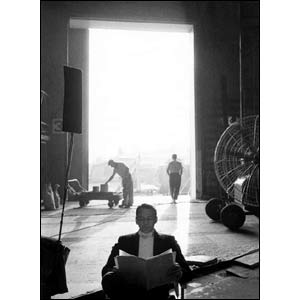 Frank Sinatra on the set of Can Can.