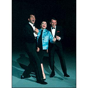 Dean Martin, Judy Garland and Frank Sinatra.