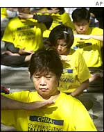 Meditators from the Falun Gong sect