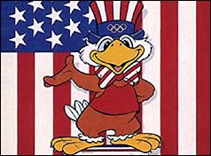 Sam the Eagle, Official Mascot of the 1984 Olympics in Los Angeles 