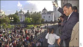 Ecuador's president-elect Lucio Gutierrez