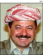 Massoud Barzani, leader of the Kurdistan Democratic Party