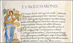 A page from Morris and Burne-Jones' The Aeneid